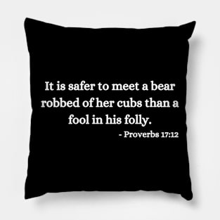 Proverbs Team Bear Pillow