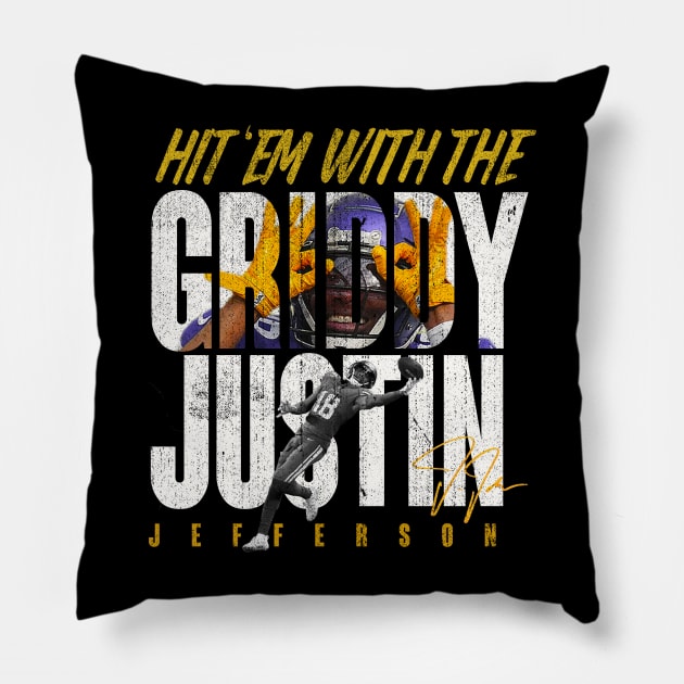 The Griddy Jefferson Pillow by Resatuki