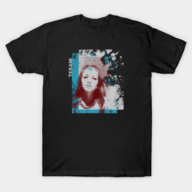 Woman Portrait In Abstract Print Abstract Portrait T Shirt