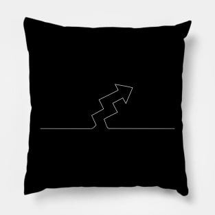 White Arrow Pillow