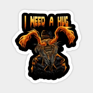 Skull -I Need A Hug Magnet