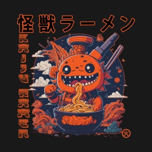 The Great Kaiju Ramen off Kanagawa T-Shirt