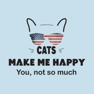 Cats Make Me Happy T-Shirt