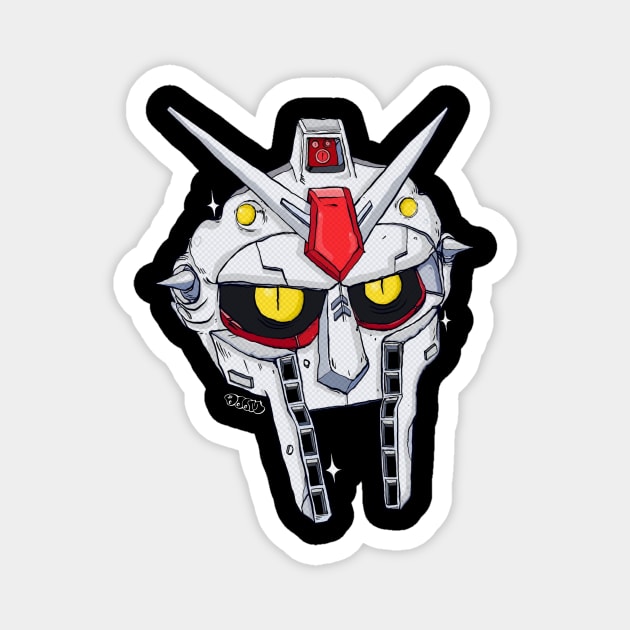 MF DOOM MASK Magnet by arsimatra.studio