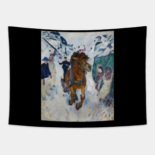 Edvard Munch painting horse Tapestry