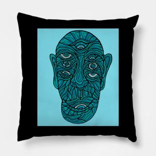 Abstract face #4 Pillow