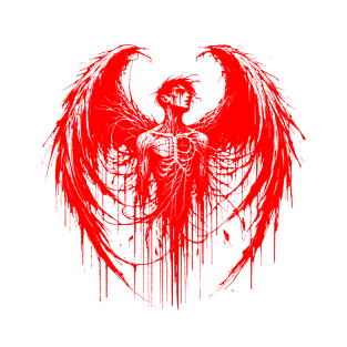 the crow angel red T-Shirt