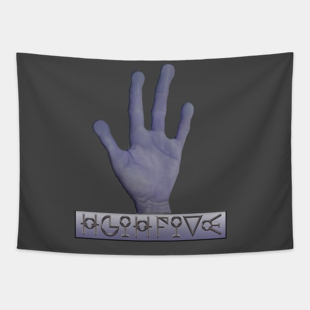 high five Tapestry by elmirana