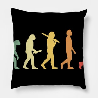 Retro Lacrosse Evolution Gift For Lacrosse Players Pillow