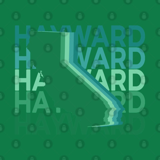 Hayward California Green Repeat by easytees