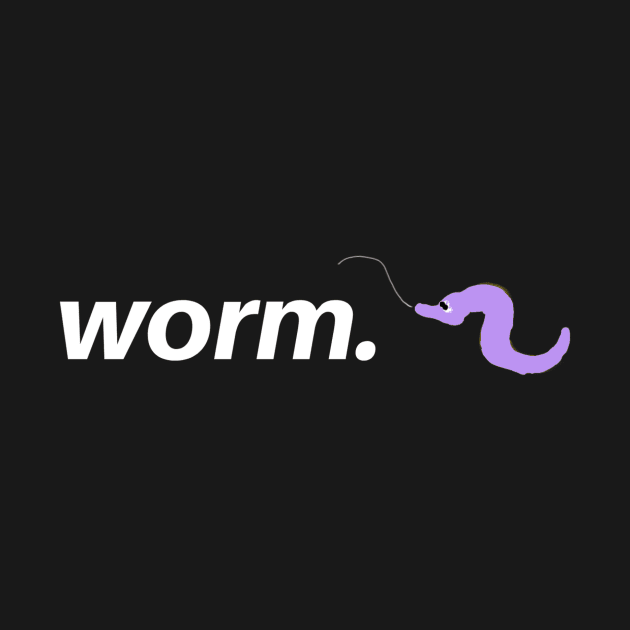 purple worm on a string. by audivo