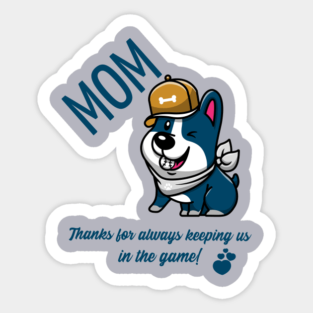 Baseball Meme Funny Mothers Day' Sticker