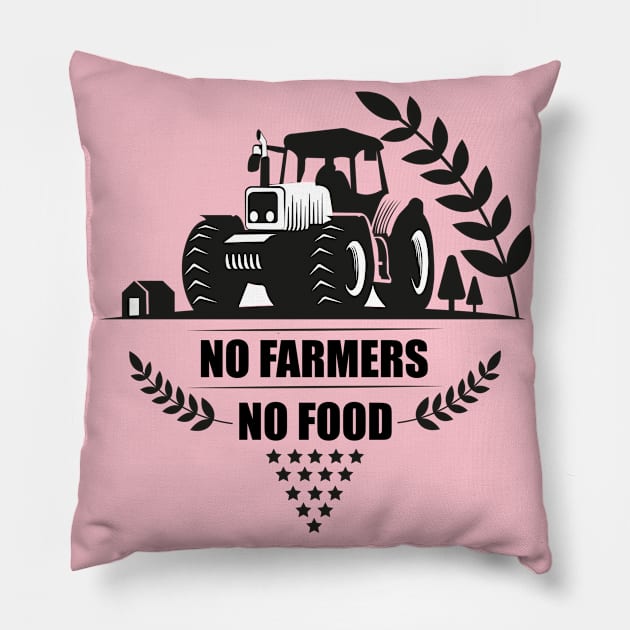 no farmer no food Pillow by Rose International