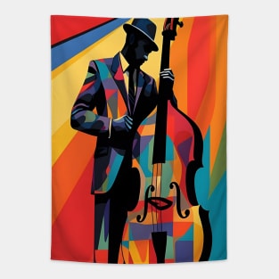 Jazz Bassist WPAP pop art Tapestry