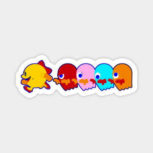 Mrs. Pac Man Crossing Magnet