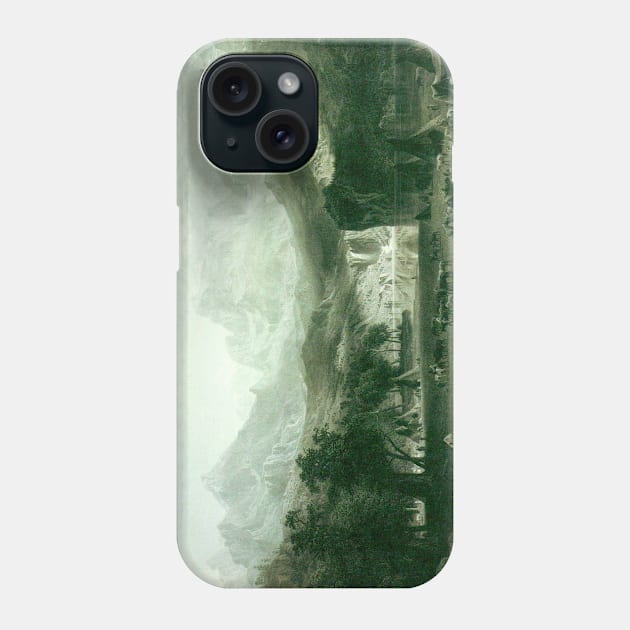 The Rocky Mountains, Lander's Peak by Albert Bierstadt Phone Case by MasterpieceCafe