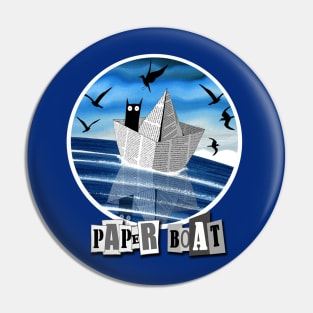 Paper Boat Pin