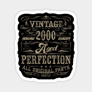 Classic 20th birthday gift Design for men women Vintage 2000 Magnet