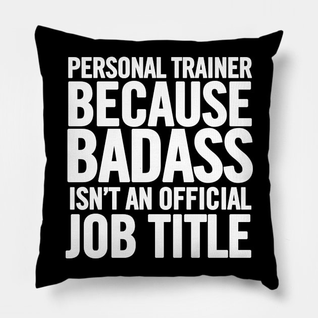 Personal Trainer Pillow by sergiovarela