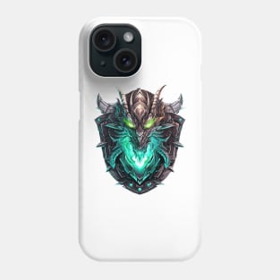 Glowing Alien Dragon Head Shield Phone Case