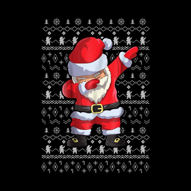 Dabbing Christmas Shirt Dab Santa Perfect Funny by SloanCainm9cmi