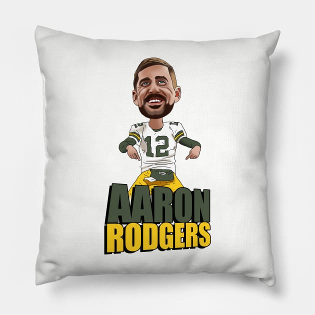 AARON RODGERS THE MVP Pillow by Headsobig