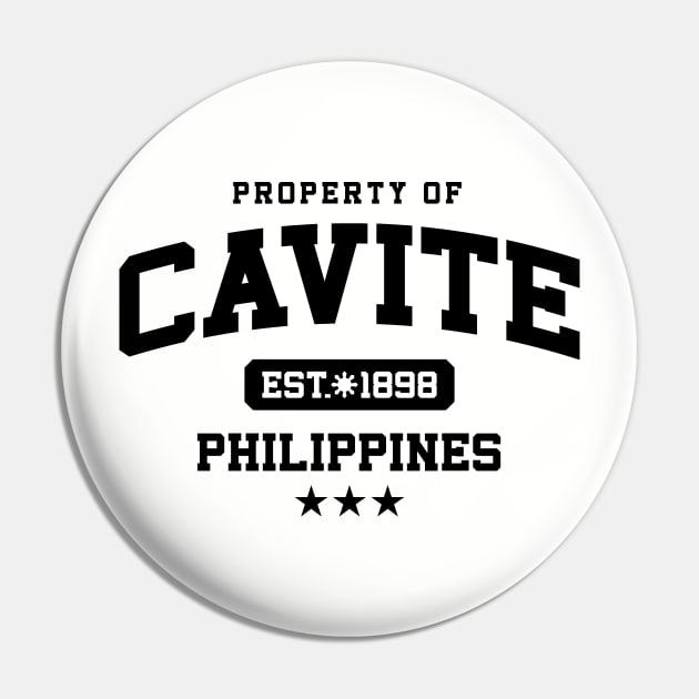 Cavite - Property of the Philippines Shirt Pin by pinoytee