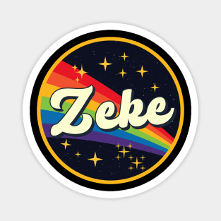 Zeke // Rainbow In Space Vintage Style Magnet