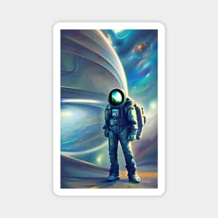 Space traveler Magnet