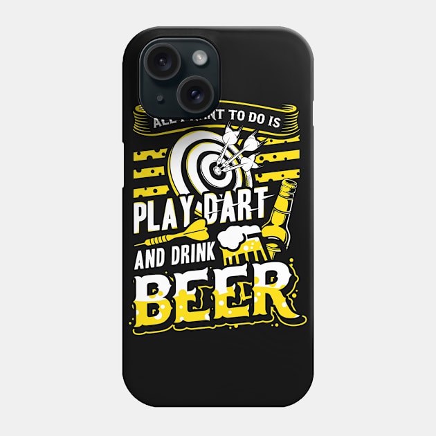 Play Dart and Drink Beer Phone Case by ArtOnly