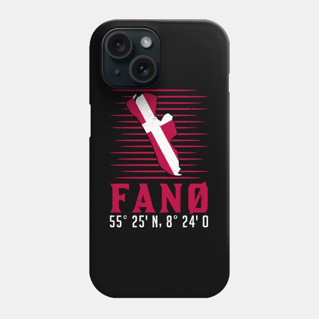 Fanoe coordinates Fanø vacation Denmark gift idea Phone Case by favoriteshirt