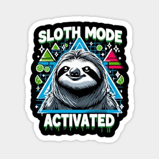 Cute Sloth Mode Activated Funny Magnet