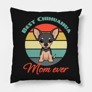 Best Chihuahua mom mama Ever Dog puppy Lover Cute Mothers Day Pillow