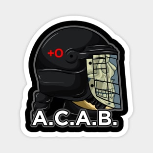 A.C.A.B. Skull riot police art Magnet