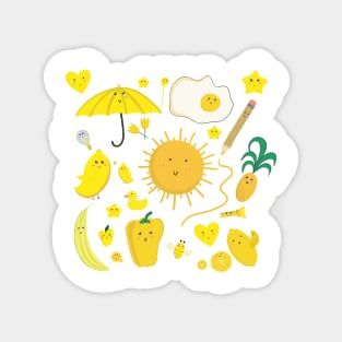 YELLOW KAWAII STUFF Magnet