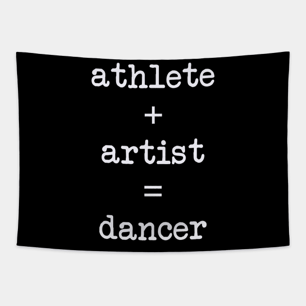 Athlete + Artist = Dancer Tapestry by ApricotBirch