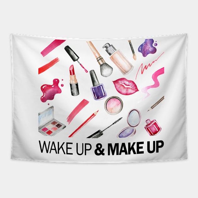 Make up artist funny print Tapestry by Simple Wishes Art