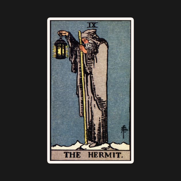 IX. The Hermit Tarot Card by wildtribe