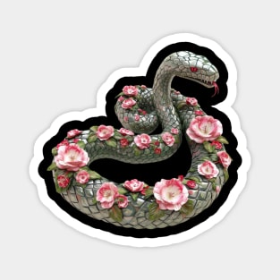 Floral snake Magnet