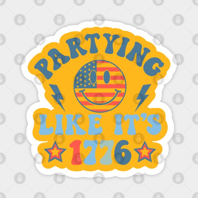 Fourth of July (4th of july) Magnet by Graphic tees