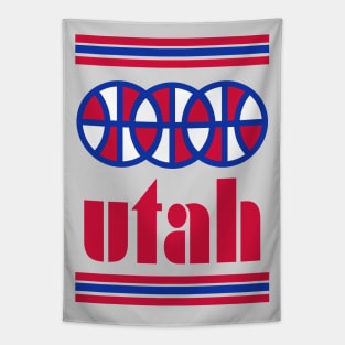 Utah Basketball - Retro B-Ball Throwback Tapestry