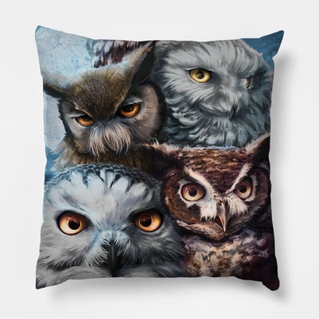 Owl Squad Pillow by Yanosik