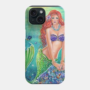 Mermaids world by Renee Lavoie Phone Case