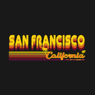 San Francisco California retro and vintage design T-Shirt