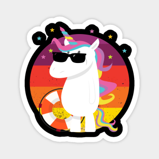 Unicorn Cool Gangster Float Magnet