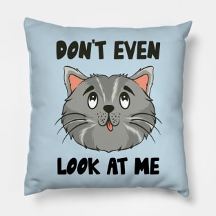 Don't Even Look At Me Cute Cat Gift Pillow