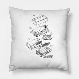 First Aid packet vintage patent drawing Pillow