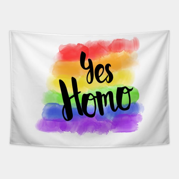 Yes Homo Tapestry by valentinahramov