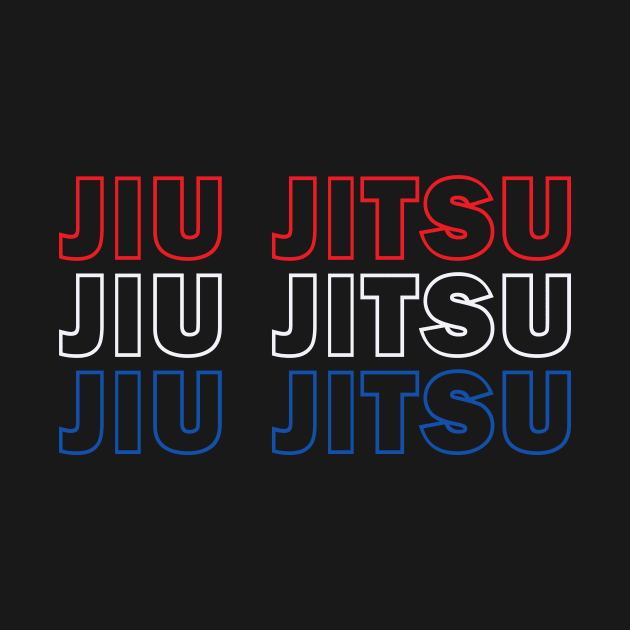 Jiu Jitsu Red White and Blue by Ruiz Combat Grappling