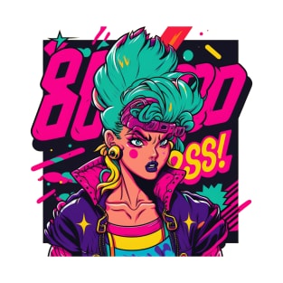 Woman Gangster Pop Art T-Shirt